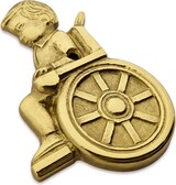 thumbnail of CombiCraft Messingschild 'Junge im Rollstuhl - Gold'