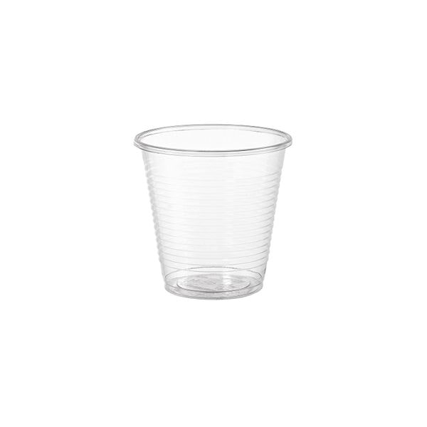 1000 Kunststoff Gläser Becher 16 cl Transparent PLA-Biokunststoff BIOPAK