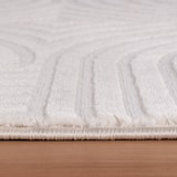 thumbnail of Teppich Wohnzimmer 3D-Effekt Pflegeleicht Waschbar Strapazierfähig Schlafzimmer OEKO-TEX Creme 120x170 cm – ILLER von Kadima Design