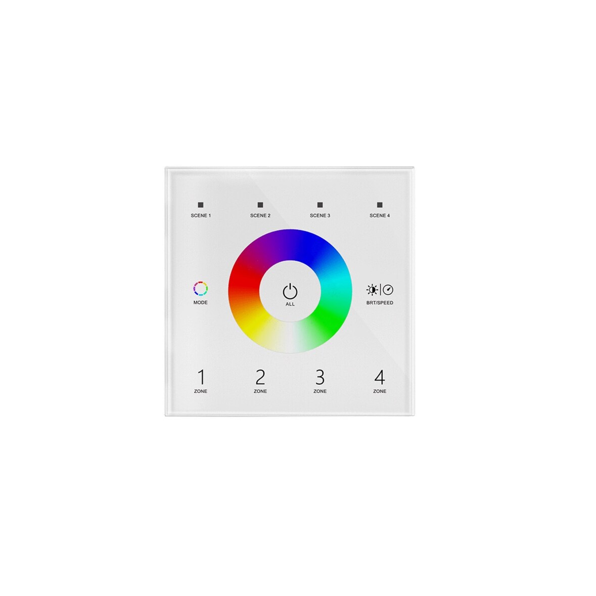 Ledkia Regulador Master DMX Táctil RGB 4 zonas RGB
