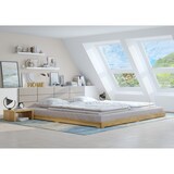 thumbnail of Extra großes und niedriges Futonbett 200x200 Holzbett Esche lackiert V-60.47E-20 Rollrost inkl.