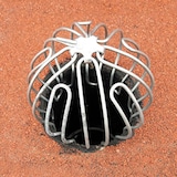 thumbnail of Gancio universale antincendio per grondaia (acciaio inox) - Impedisce l'ingresso di foglie o detriti nei pluviali o nelle grondaie