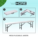 thumbnail of WellHome - Bank van polyethyleen en metalen structuur van 1,83 meter
