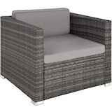 thumbnail of tectake Canapé de jardin Pisa 5 places avec coffre de rangement, variante 2 - gris - 403829