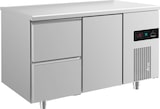 thumbnail of Gastro Kühltisch Umluftkühlung 2 Schubladen 1 Tür 1400x700x850mm -2/+8°C 281l