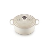 thumbnail of Le Creuset Signature Roaster round 24cm meringue (21177247164430)