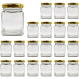 thumbnail of 20x Tarro de Cristal Cuadrado para Especias 150 ml con Tapa - Frascos de Almacenamiento para Cocina - Especias, Mermelada, Yogur
