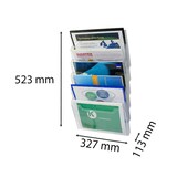 thumbnail of Exacompta 64258D 1x WANDPROSPEKTHALTER A4 quer - Kristall