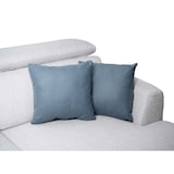 thumbnail of Sofa HWC-G44, Ecksofa L-Form 3-Sitzer, Liegefläche Nosagfederung Taschenfederkern verstellbar 277cm ~ rechts, hellgrau