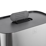 thumbnail of SVITA MLT2X30 Mülleimer Treteimer Abfalleimer 60l 2 Fächer freistehend mit Deckel inkl. Inneneimer Silber