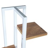 thumbnail of Helloshop26 - Support de plantes à 5 niveaux 120 x 34 x 21 cm effet noyer / blanc 03_0007697