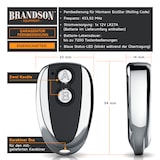 thumbnail of Brandson Garagentoröffner 433 MHz selbstlernend - Funk Fernbedienung kompatibel mit Hörmann Ecostar RSC 2, RSE 2, RSZ 1 - inkl. Batterie - Handsender