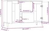 thumbnail of vidaXL Sideboard Braun Eichen-Optik 104x35x70 cm Holzwerkstoff