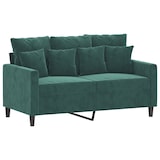 thumbnail of vidaXL 2-Sitzer-Sofa Dunkelgrün 120 cm Samt