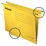 thumbnail of ESSELTE Cartelle sospese per Cassetti The Classic Collection, Interasse 39 cm, Fondo a V/3 cm, Cartone riciclato al 100%, Giallo, Conf. 25 pz, 90335
