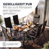 thumbnail of CASARIA® Gartenmöbel Set Gartentisch 6 Stühle Anthrazit