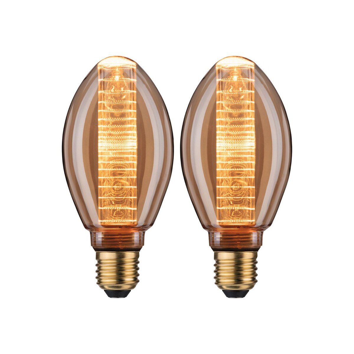 Paulmann Inner Glow Edition Bundle LED Innenkolben E27 230V 2x230lm 2x4W 1800K Gold Ringmuster 5073
