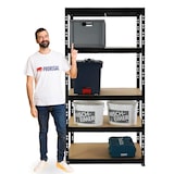 thumbnail of Schwerlastregal Tiger | HxBxT 180x90x60 cm |  Fachlast 265kg | Schwarz