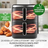thumbnail of GOURMETmaxx FryUp Vertikale Doppelkammer-Heißluftfritteuse - 10 L - 2800 Watt