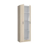 thumbnail of Dmora Mehrzweckschrank Salem, Beistellschrank mit 2 Türen, Schuhregal mit 3 Ablagen, Modernes hohes Schuhregal, 59x37h180 cm, Eiche