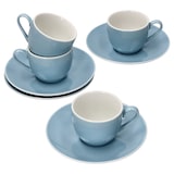 thumbnail of 4er Set  Nordic Blau Doppio Espresstassen mit Untertassen - 406474 + 406481