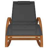 thumbnail of vidaXL Schaukelstuhl Grau Textilene und Massivholz Pappel