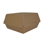 thumbnail of Take Away Kraft Burger Box, Burgerboxen, Burgers, fettbeständig - Braun 3,5x12,5x7,5cm  250 Stück