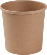 thumbnail of BIOZOYG 500 Stück Pappbecher 300ml für Eintöpfe und Eis aus ungebleichtem Kraftkarton, braun, Suppenbecher, Einwegbecher, biologisch abbaubar