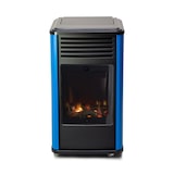 thumbnail of Poêle à gaz 3,4KW Bleu et Noir - Chauffage d'appoint effet Feu de bois Manhattan Sahara