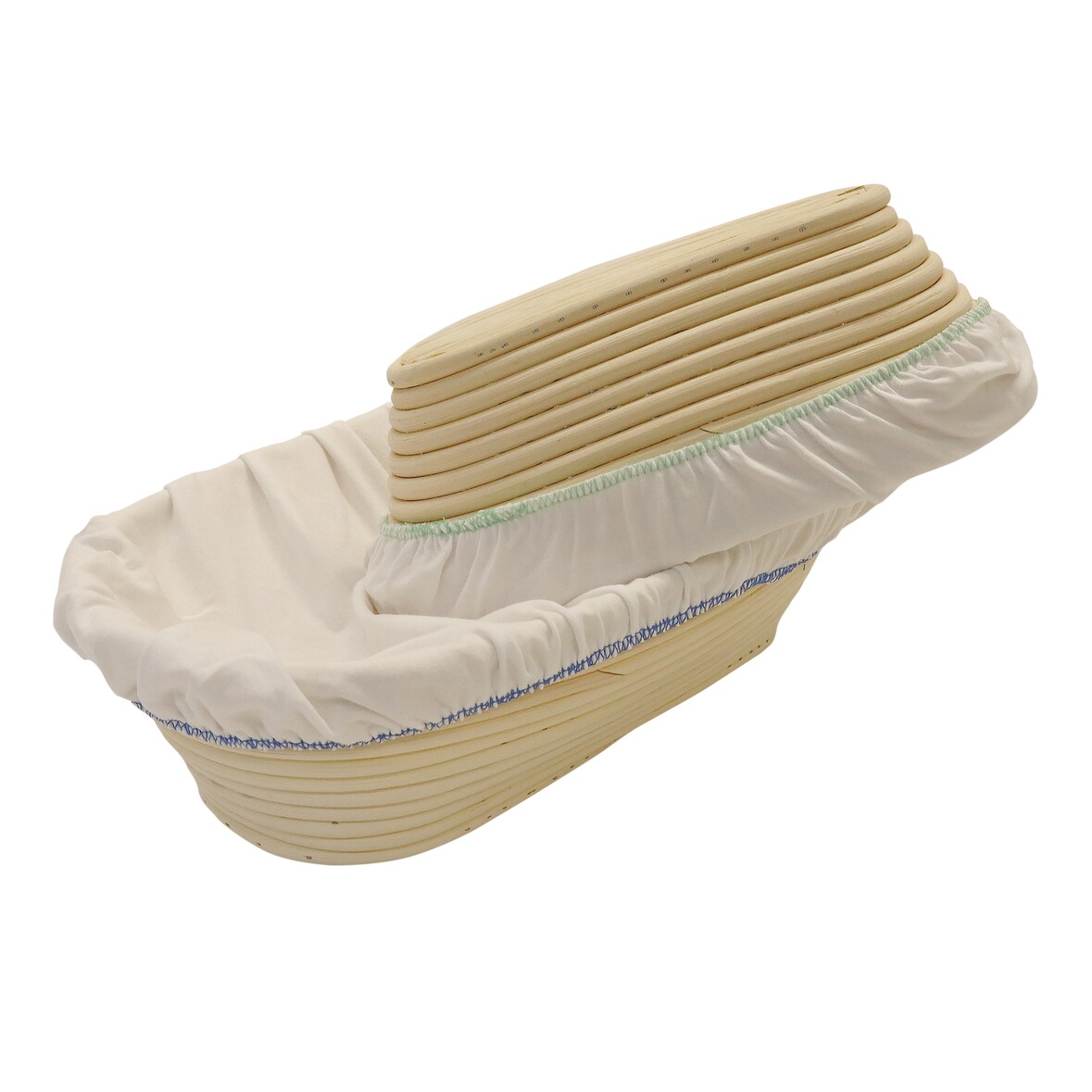 Schneider - Gärtücher für rechteckige Gärkörbe 12x27 cm, Material: 95 % Baumwolle, 5 % Elastomer