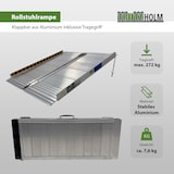 thumbnail of TRUTZHOLM Rollstuhlrampe klappbar 91 cm Traglast 272 kg Alu grau Auffahrrampe