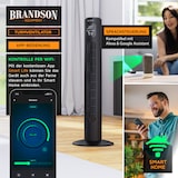 thumbnail of Brandson Turmventilator, 12 Geschwindigkeitenstufen, DC-Motor, ECO Modus, Standventilator Ventilator, Timer + 4 Betriebsmodi + inkl. Fernbedienung