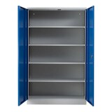 thumbnail of PROREGAL Stahlschrank BEE mit 6 lackierten Fachböden | HxBxT 195x120x42cm | Grau-Blau | Werkstattschrank Werkzeugschrank Aktenschrank Universalschrank