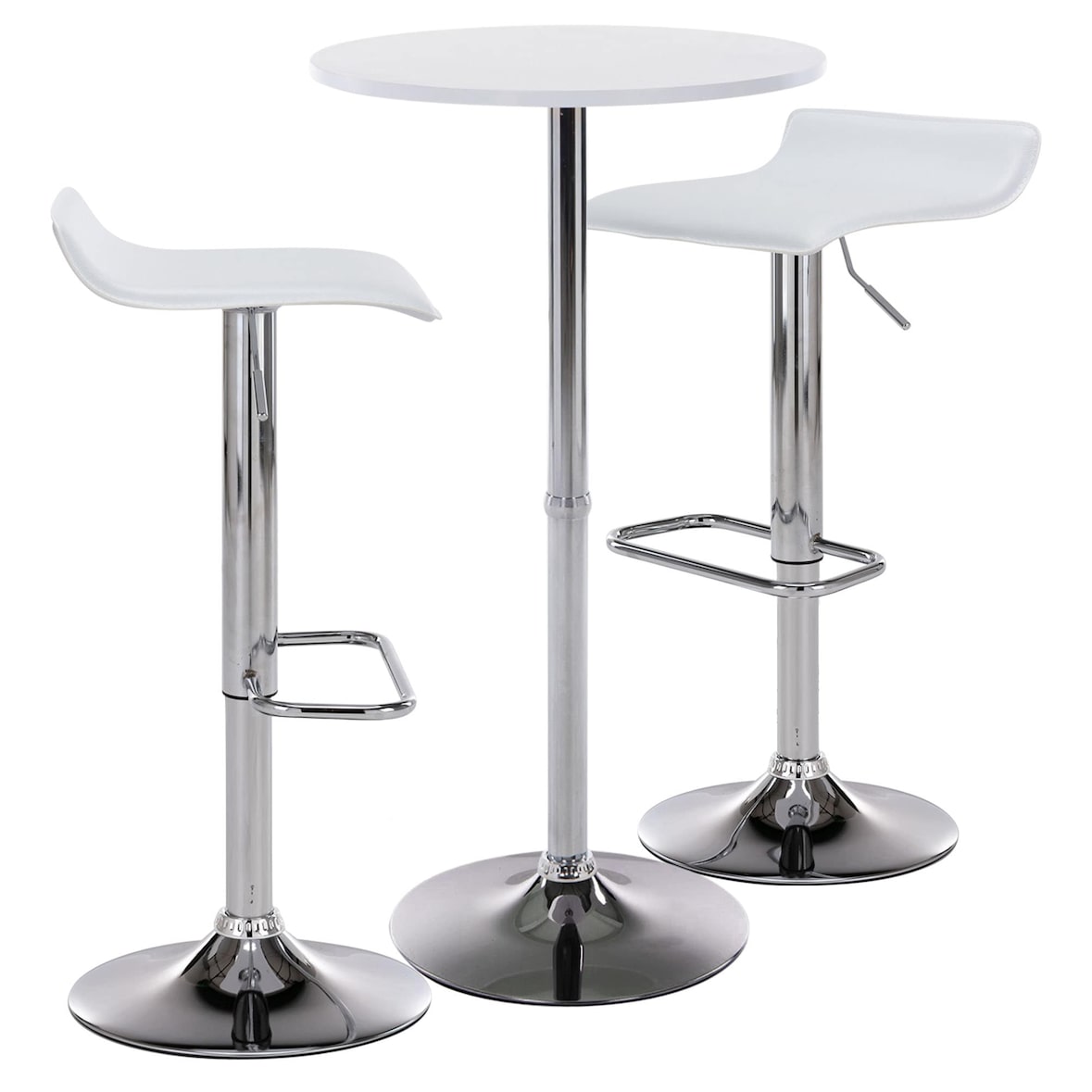 2 delige bar tafel set Esberg wit