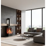 thumbnail of Chemin'Arte Chimenea eléctrica de pie Majestic con conducto decorativo – Efecto llamas LED 3D – 297