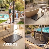 thumbnail of AREBOS Elemento di base per doccia da giardino | antiscivolo e idrorepellente | Piastra in PVC, resistente alle intemperie e stabile