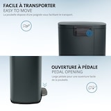 thumbnail of Poubelle De Cuisine A Pédale - Admiral - Kitchen Move - 50l - Design - Gris Mat En Acier Inox