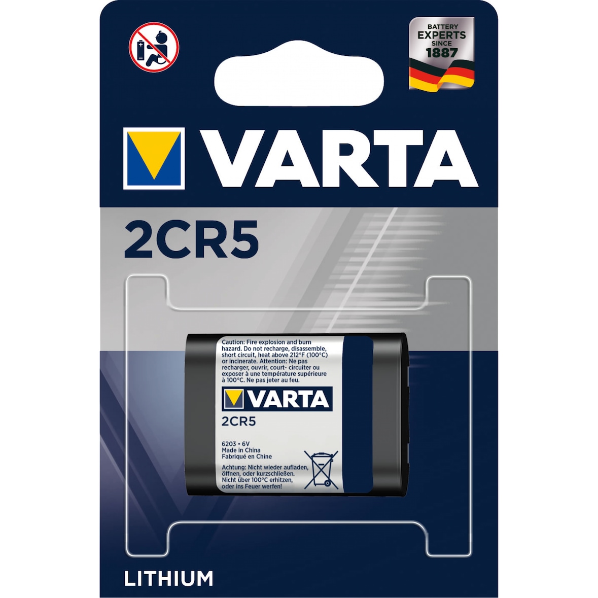 Varta Foto Lithium 2CR5 - 1er Blister
