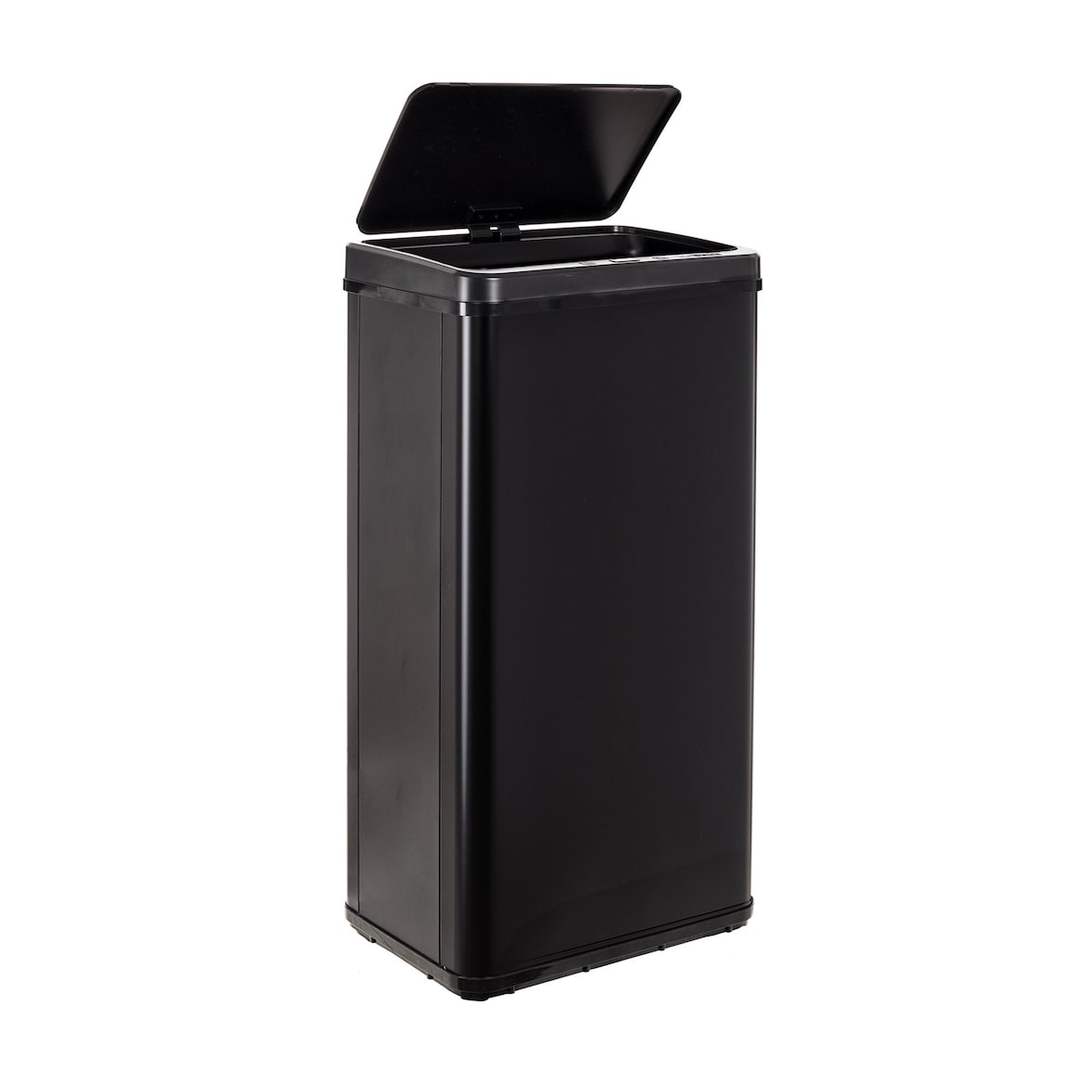 WellHome - Slimme Prullenbak 60L zwart 35,5x26x79 cm – Automatisch/Handmatig openen