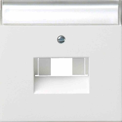 Fläche Vollplatte, UAE/IAE, 3f, reinweiß, Befestigung mit Schraube, mit Beschriftungsfeld, 0284112