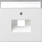 thumbnail of Fläche Vollplatte, UAE/IAE, 3f, reinweiß, Befestigung mit Schraube, mit Beschriftungsfeld, 0284112