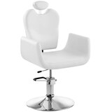 thumbnail of physa - Physa Fauteuil Siège de Coiffure Blanc Livorno White (Hauteur réglable, Solide Structure métallique, 62x64x108cm)