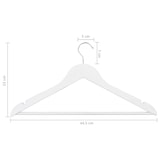 thumbnail of vidaXL 20-delige Kledinghangerset anti-slip hardhout wit