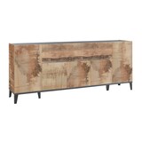thumbnail of Web Furniture SUNRISE Sideboard Melaminico 200cm 4 Ante 1 Anta a Ribalta   Acero Pereira/Ardesia