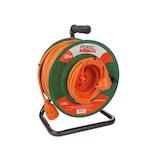 thumbnail of Kabeltrommel, Innenbereich, Schutzkontakt-Stecker/-Kupplung, Überhitzungsschutz, Kabellänge 50 m, 3G1.5, Orange/Grün