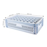 thumbnail of GILAC Caisse de transport pour verres 66 mm de diamètre - 40 verres - 4 formats - 33 L - Gris G617040