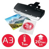 thumbnail of GBC Laminiergerät A3/A4/A5/A6 Fusion 3100L, High Speed, 1 Min. Aufwärmzeit, Heiß- und Kaltlaminieren, Für Büro & Schule, 75 bis 175 mic