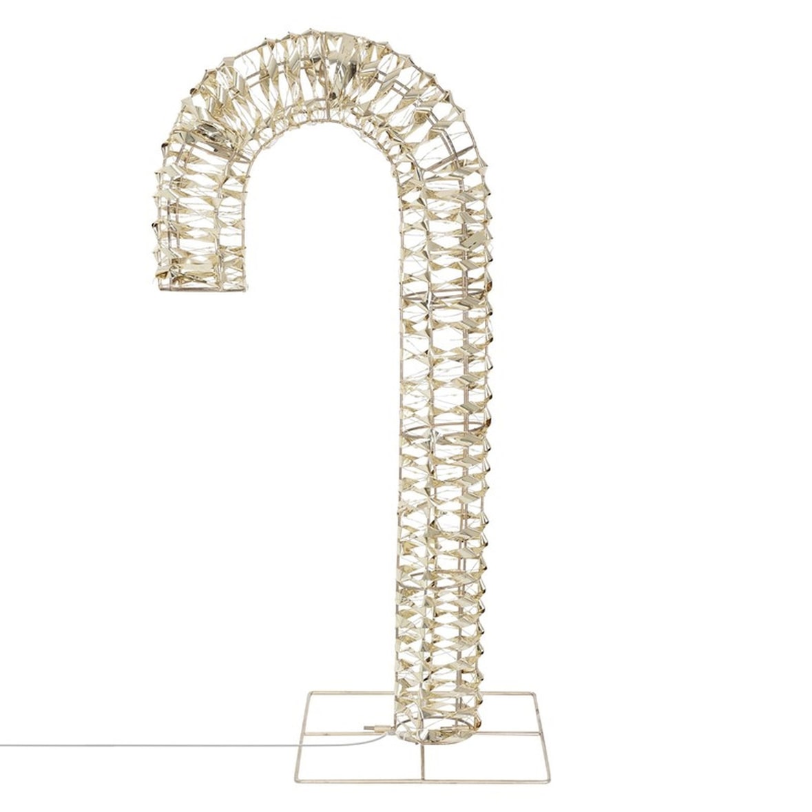 WellHome - Bastón de Caramelo Luminoso con 400 micro LED 34x10x75cm