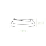 thumbnail of greenbox - CPLA-Deckel Ø 62 mm, weiß, Trinköffnung, 1000 St.