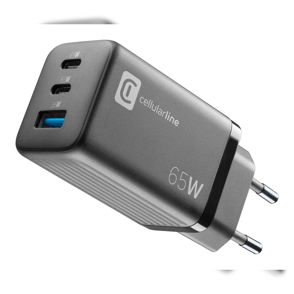 Cellularline 65W GaN USB Charger | Super Fast Charger - PD